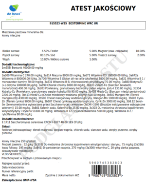 De Heus Bestermine Biocomplex WRC 25kg - obrazek 3