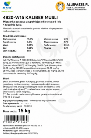 De Heus Kaliber Musli 15kg - musli - obrazek 3