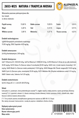 De Heus Nioska Natura i Tradycja 25kg - sypka - obrazek 3