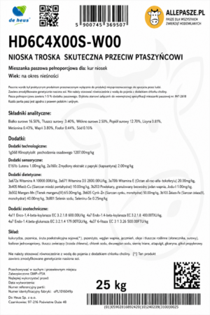 De Heus Nioska Troska przeciw ptaszyńcowi 25kg - mlewnik - obrazek 3