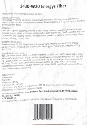 Energys Fiber 20kg - Musli - obrazek 3