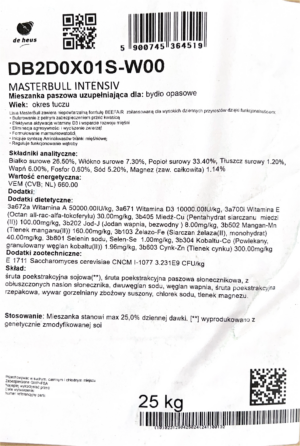 De Heus Masterbull Intensive 25kg - sypka - obrazek 3