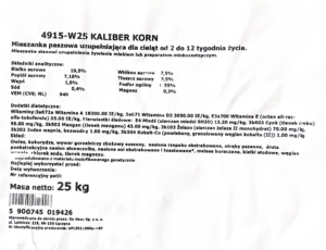 De Heus Kaliber Korn 25kg - kompozycja całych ziaren - obrazek 3