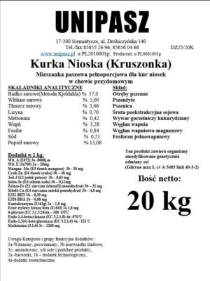 UNIPASZ KURKA NIOSKA 20kg - kruszonka - obrazek 3