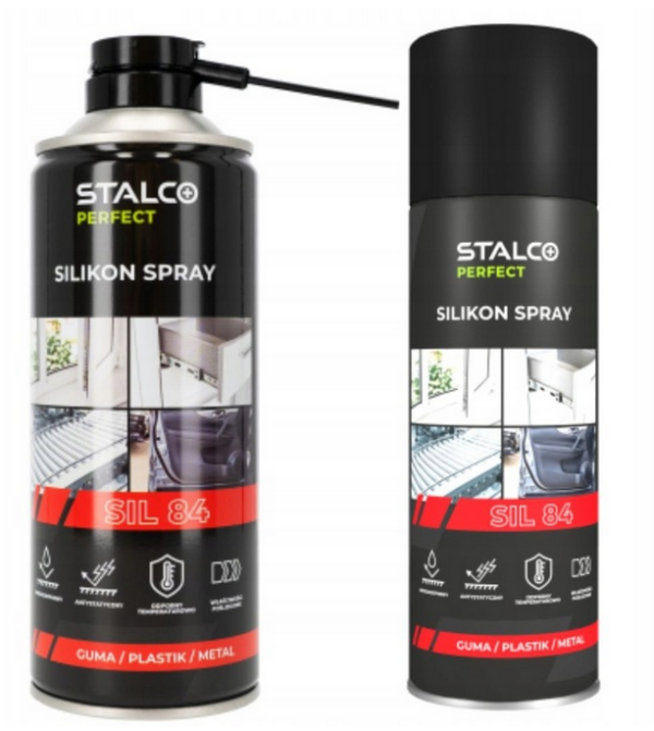 silikon bezbarwny profesionalny smar w spray 400ml stalco