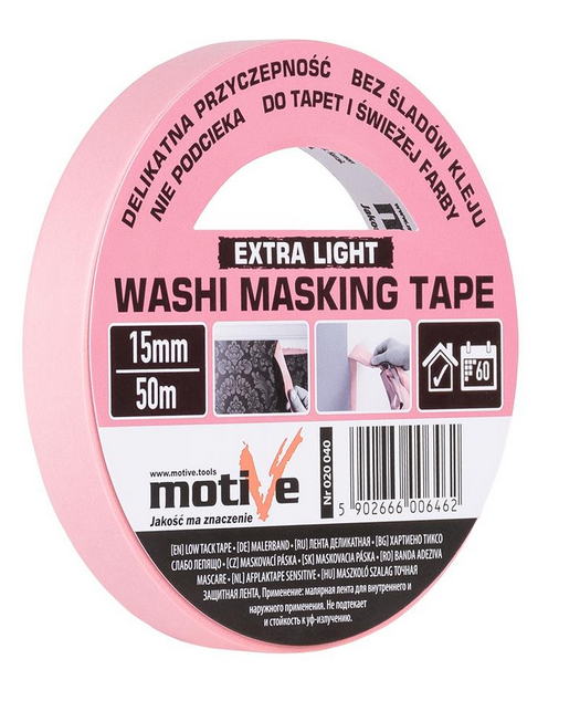 taśma maskująca washi 15mm-50m motive
