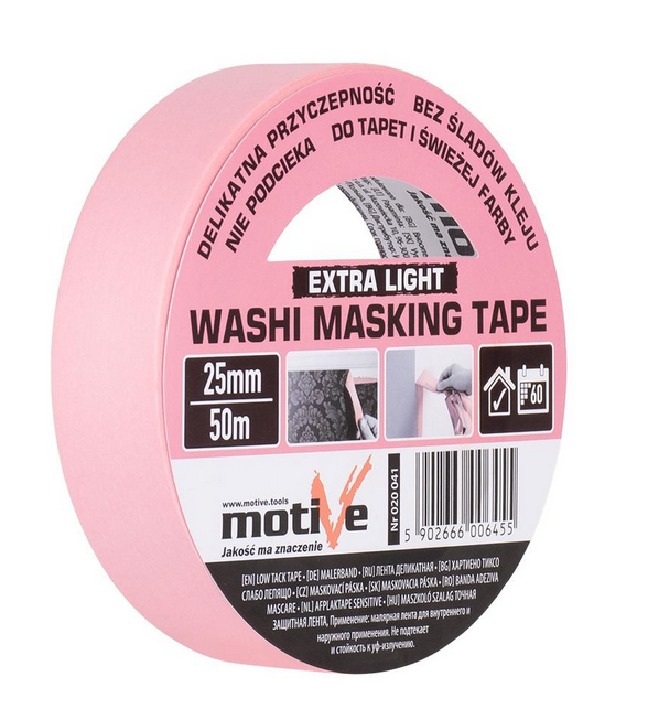 taśma maskujaca washi 25mm-50m motive
